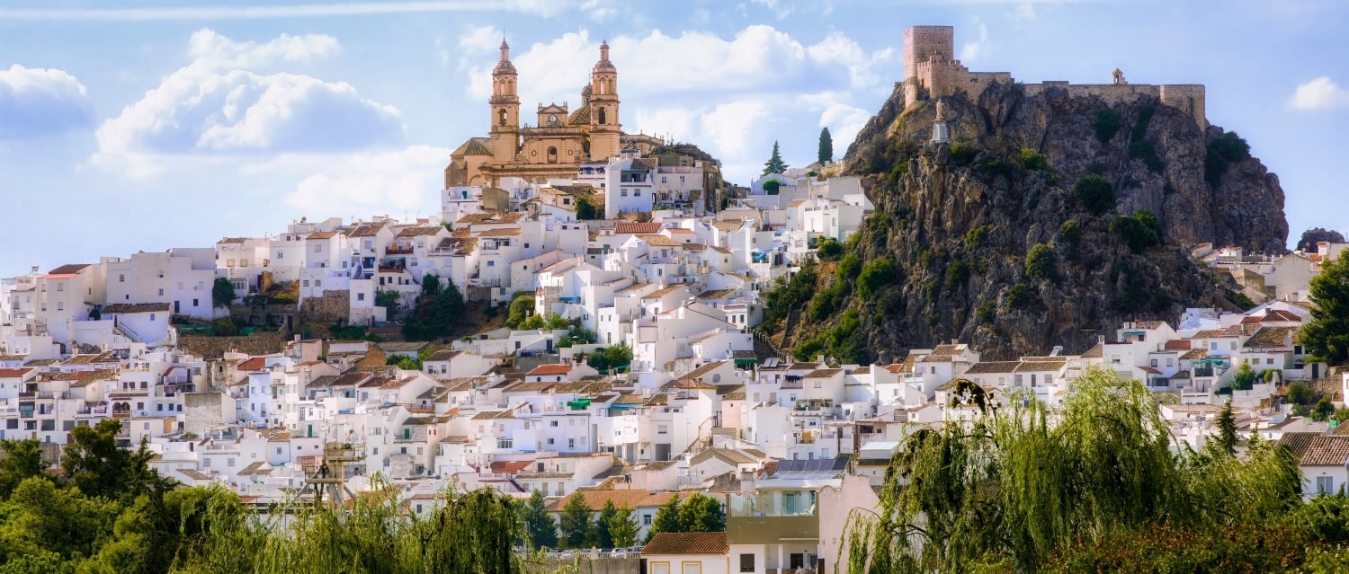 Olvera Spain 2415155357 Olvera white village overlooked by church and castle